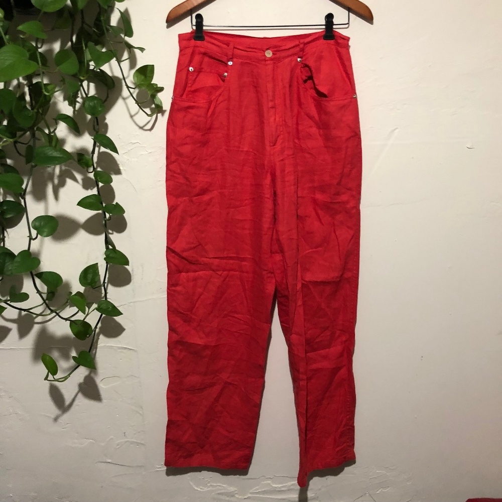 Outfit JPR 100% Linen Coral Pants Vintage 10